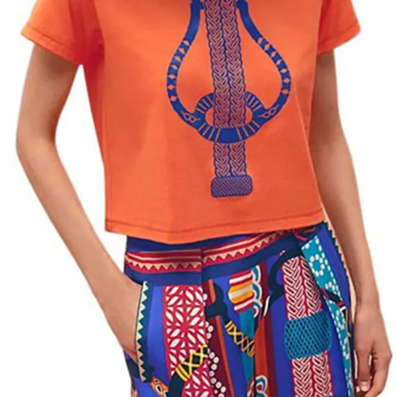 HERMES SS23 Crop Tops Women's Vivid Orange-4