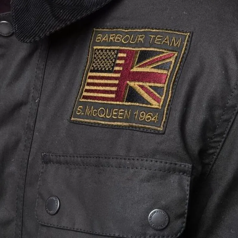 BARBOUR Wax-effect Field Jacket-3