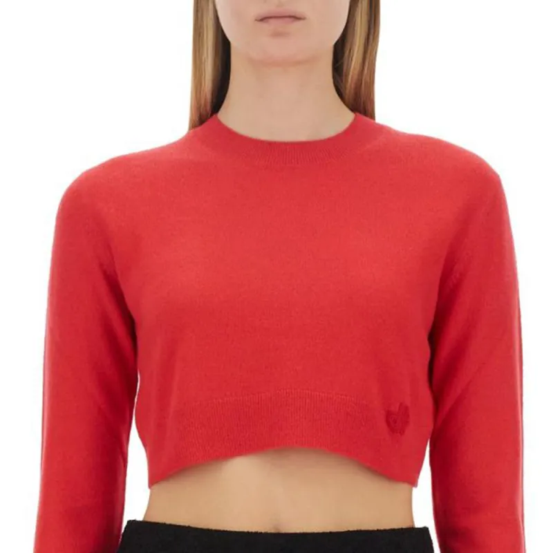 Patou Logo embroidered Cropped Jumper-4