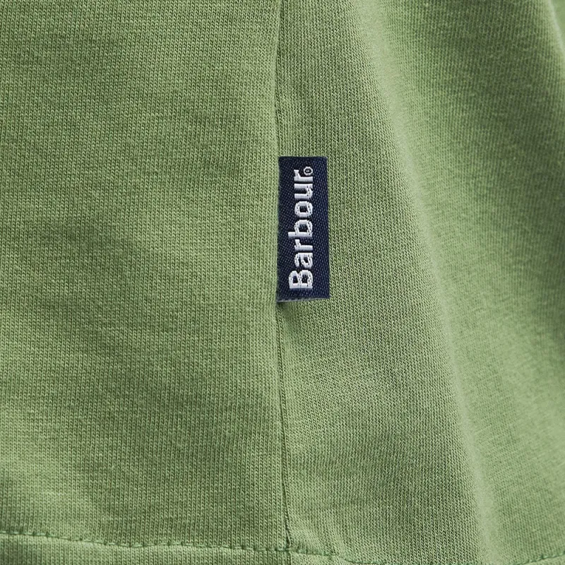 BARBOUR Hirstly FW24 Polo Shirt Men's Pea Green-6