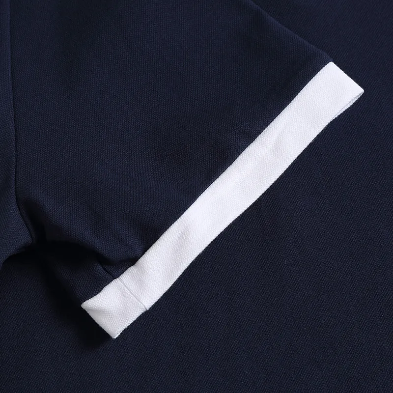 EMPORIO ARMANI EA7 SS23 Polo Shirt Men's Navy Blue-3