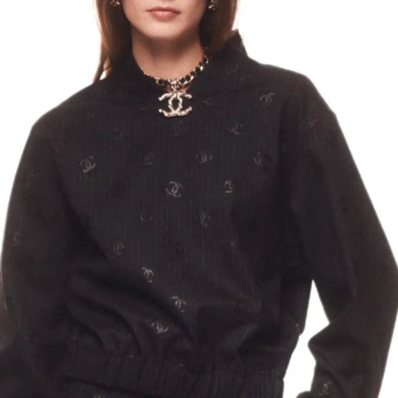 CHANEL FW24 Sweatshirt Women's Black-1