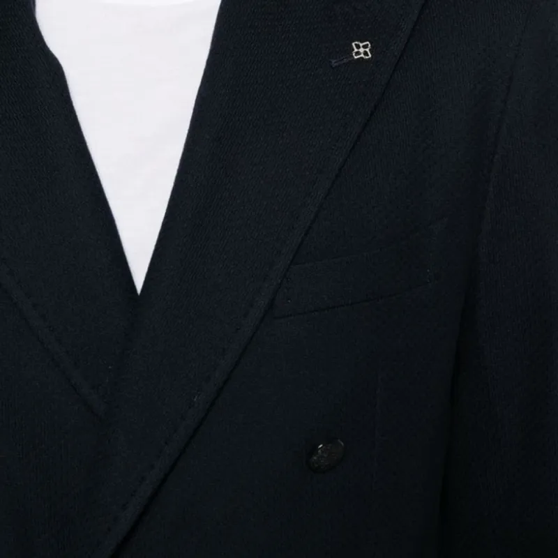 Tagliatore Double breasted Cotton Blazer-4