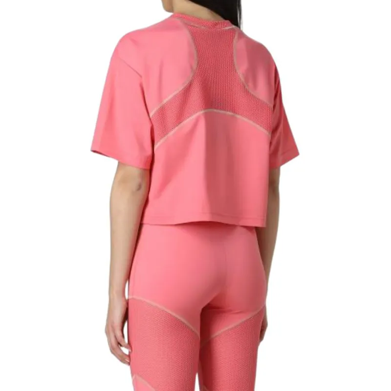 FENDI Drop Shoulder Sleeve T Shirt Women's Pink-1