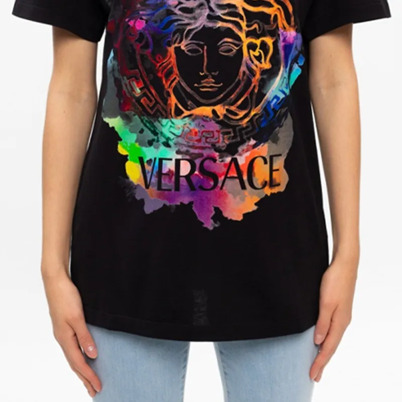 VERSACE T Shirts Women's Black-7