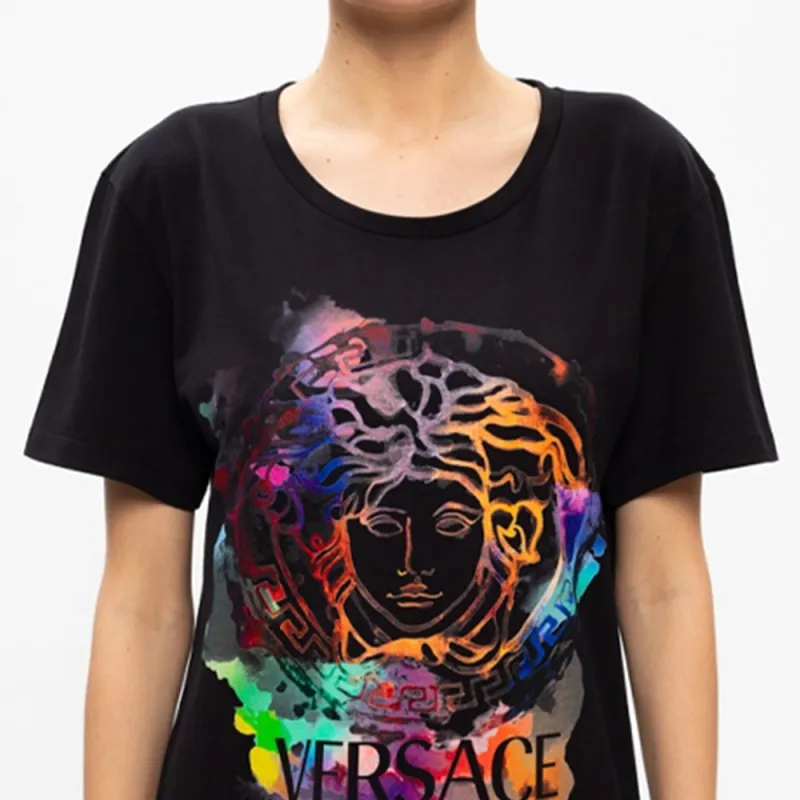 VERSACE T Shirts Women's Black-6