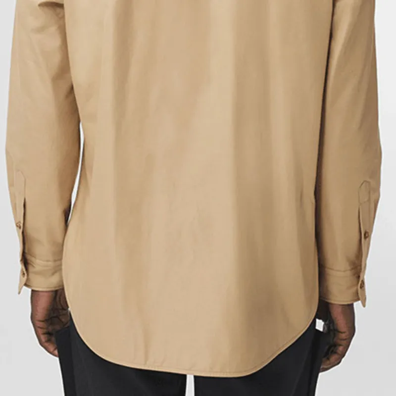Burberry Shirts Men Baked Peach-4