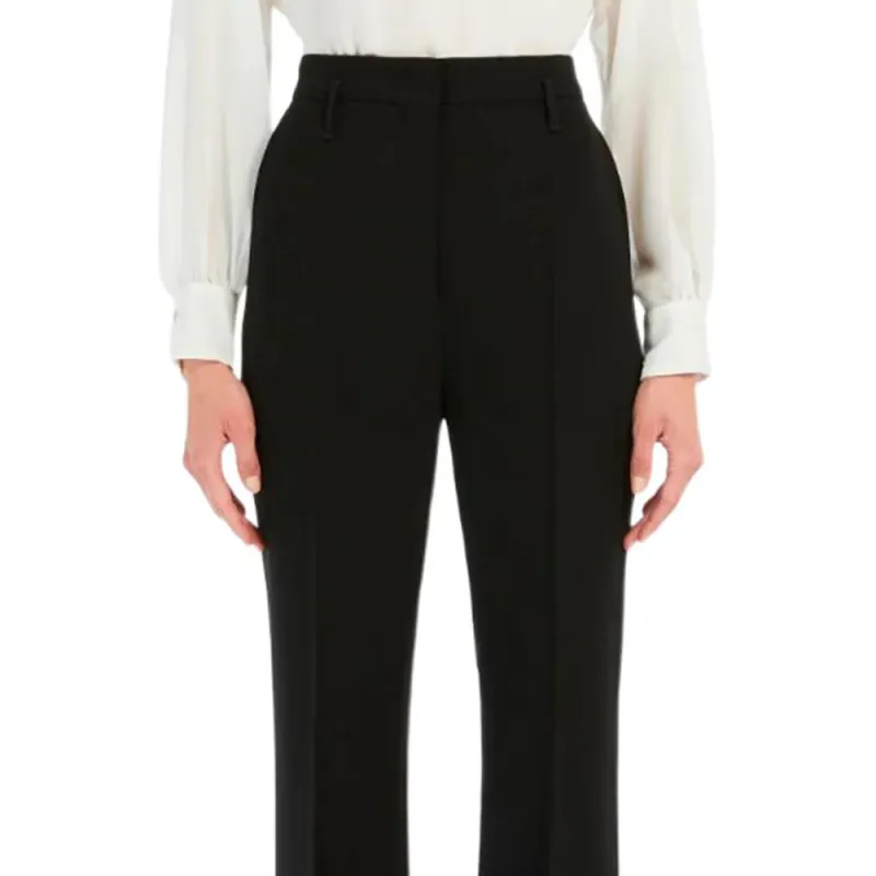 MaxMara Studio Casual Pants Women's Black-4