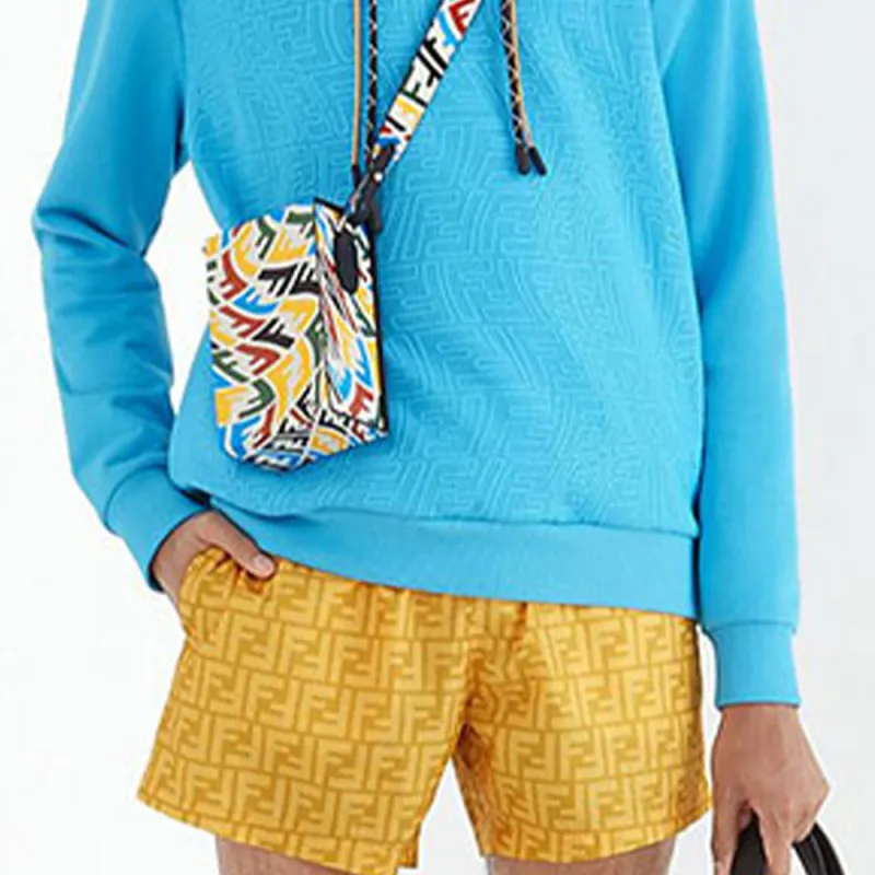 FENDI X Sarah Coleman Rubber Print Fisheye Ff Logo Hoodie-5