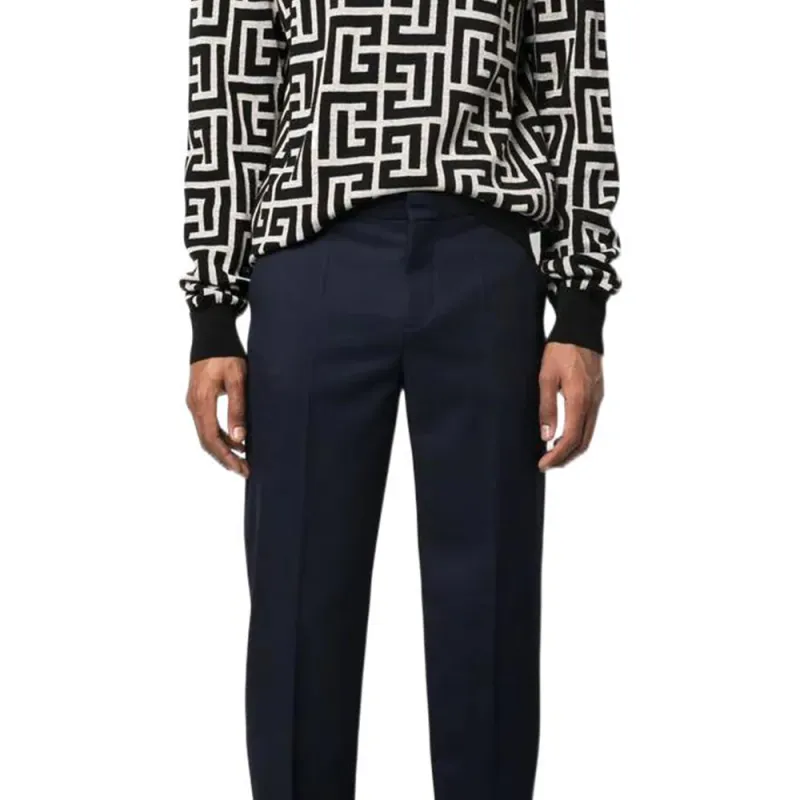 BALMAIN Slim Fit Tailored Trousers-6