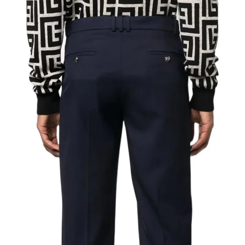 BALMAIN Slim Fit Tailored Trousers-3