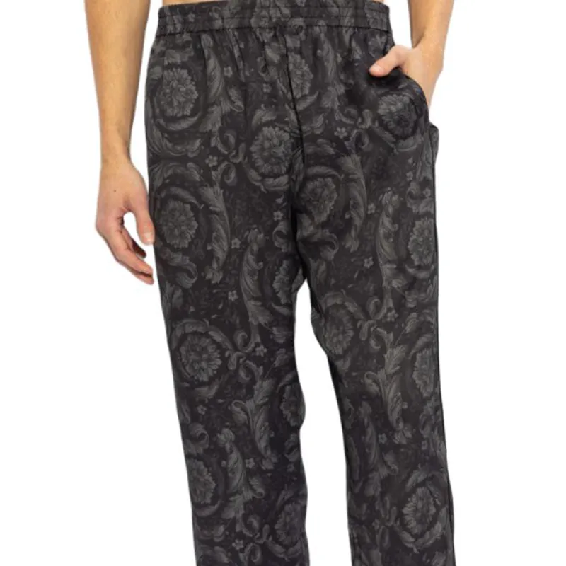 VERSACE Pattern-Printed Pyjama Trousers-4