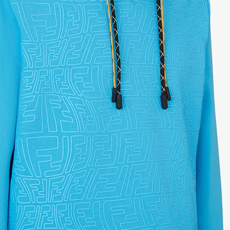 FENDI X Sarah Coleman Rubber Print Fisheye Ff Logo Hoodie-3