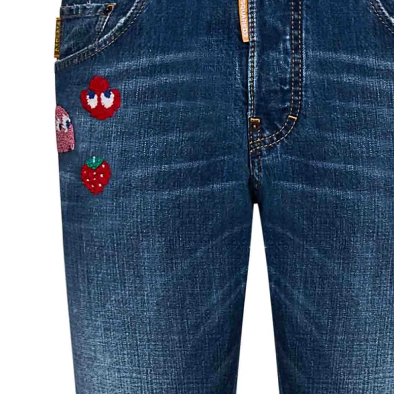 DSQUARED 2 PAC Man Medium Wash Skater Jeans-2