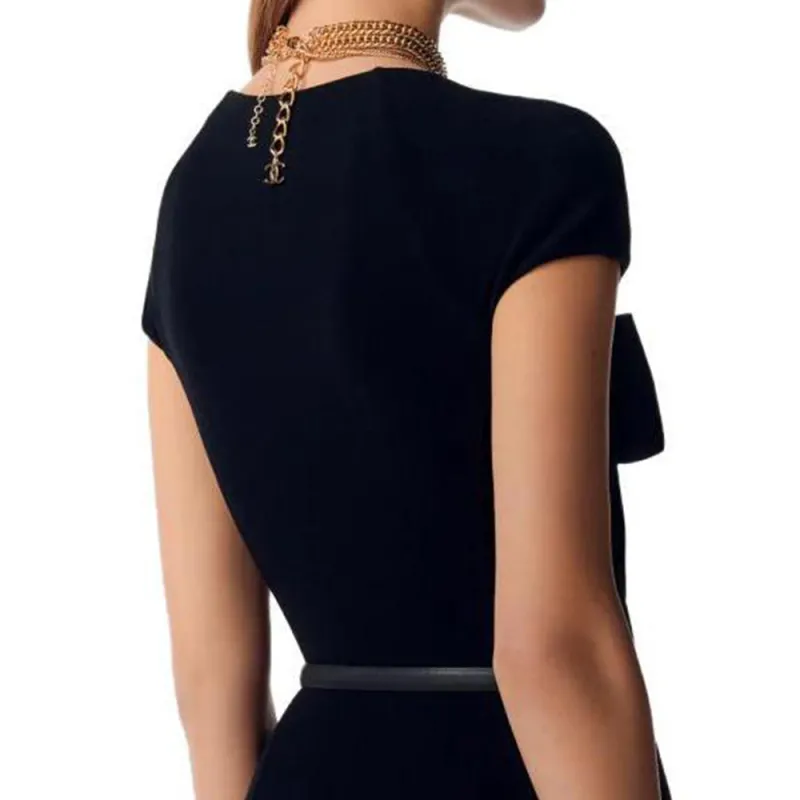 CHANEL Bodysuits Women's Black-5