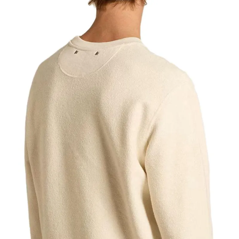 Golden Goose FW23 Cotton Sweatshirt With Embroidery Sweatshirt Men's Ecru-3