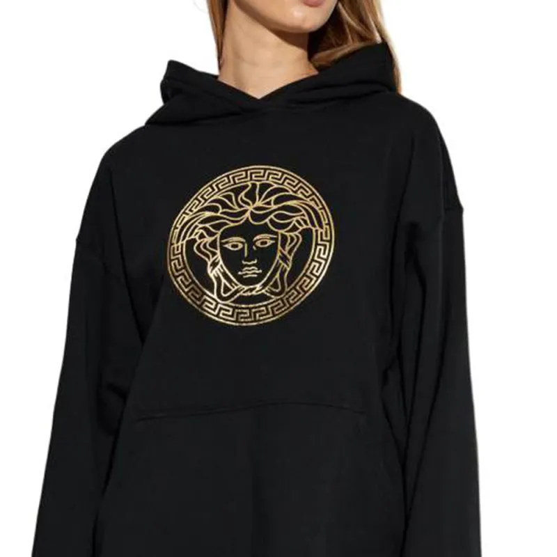 VERSACE Medusa Printed Long Sleeved Hoodie-4