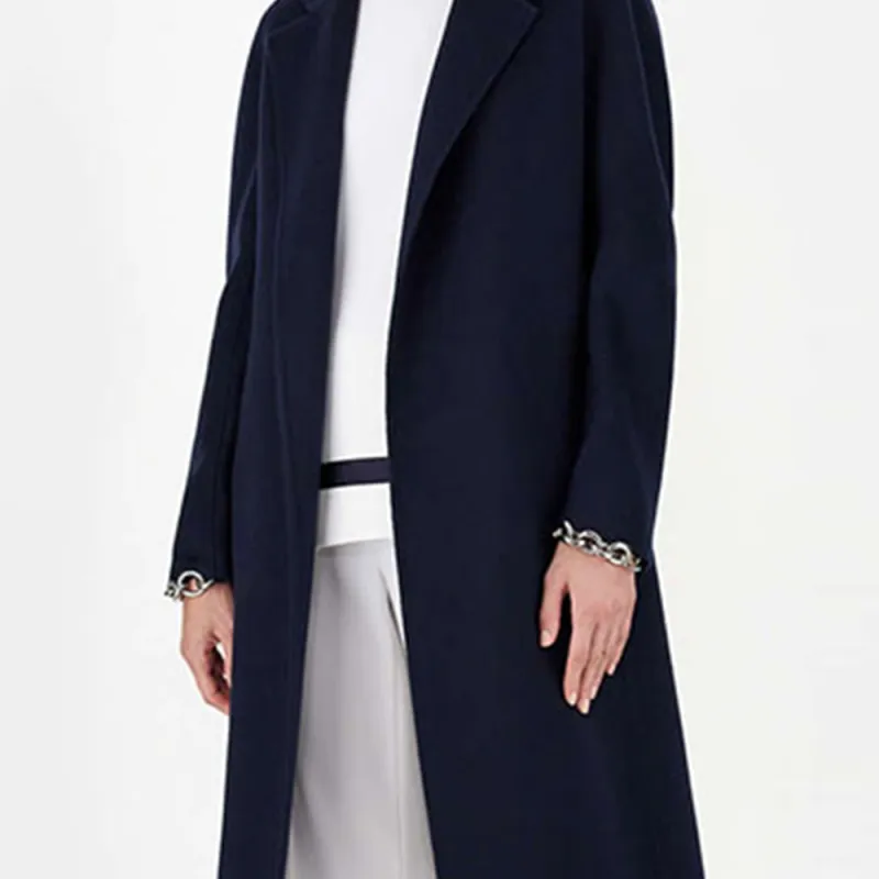 MaxMara Velvet Jackets Women's Navy Blue-6