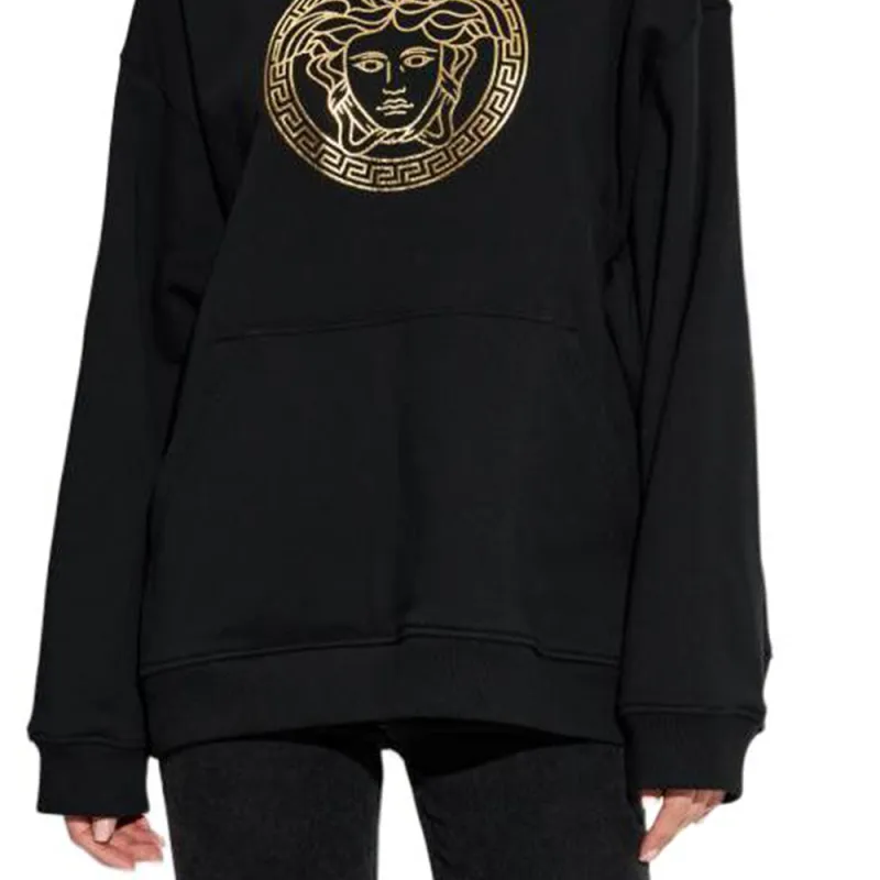 VERSACE Medusa Printed Long Sleeved Hoodie-5