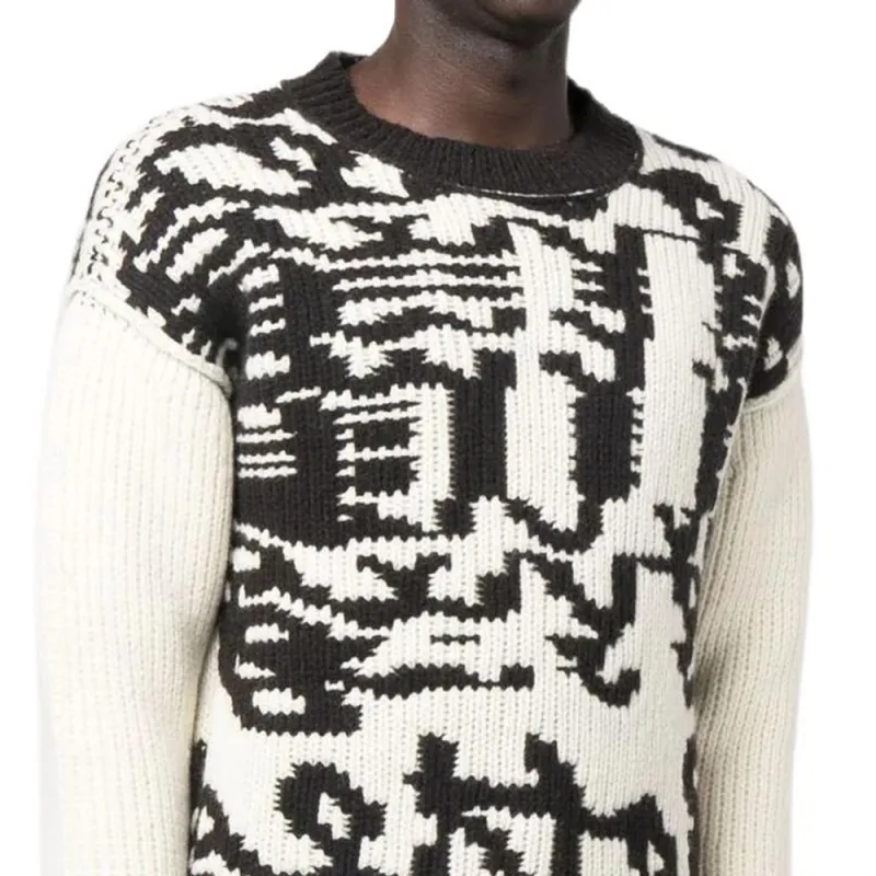 Bottega Veneta Abstract Printed Crewneck Jumper-4