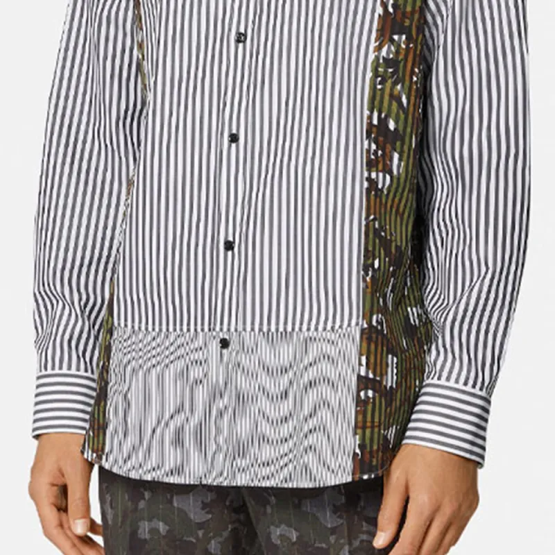 VERSACE Shirts Men Black-5