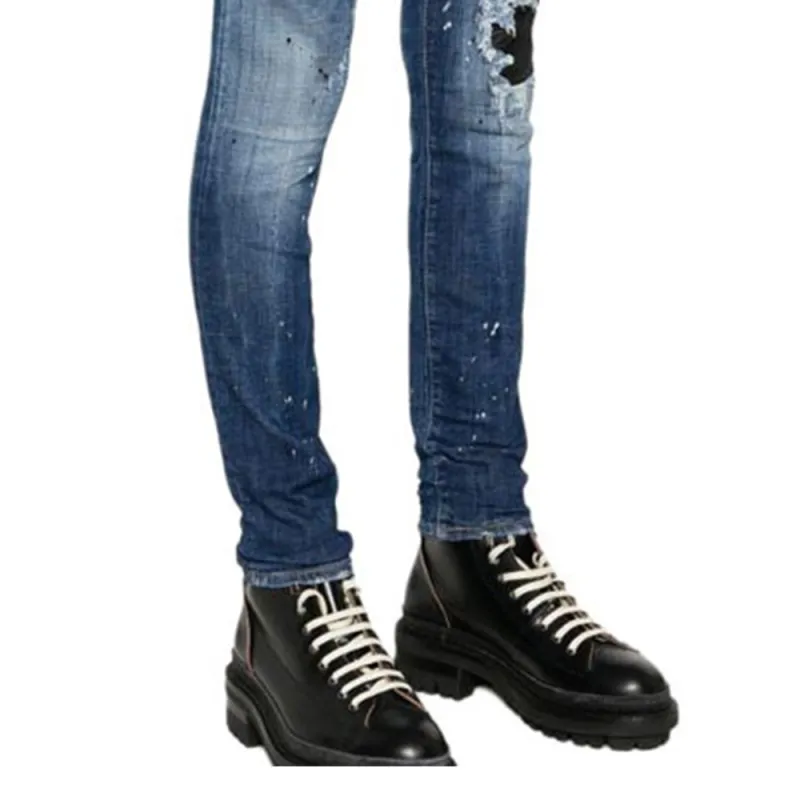 DSQUARED2 Distressed Low rise Skinny Jeans-6