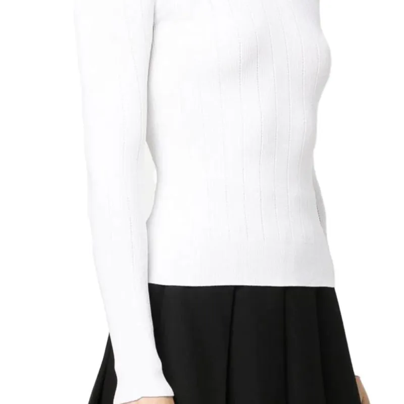 BALMAIN Button embellished Ribbed knit Jumper-5