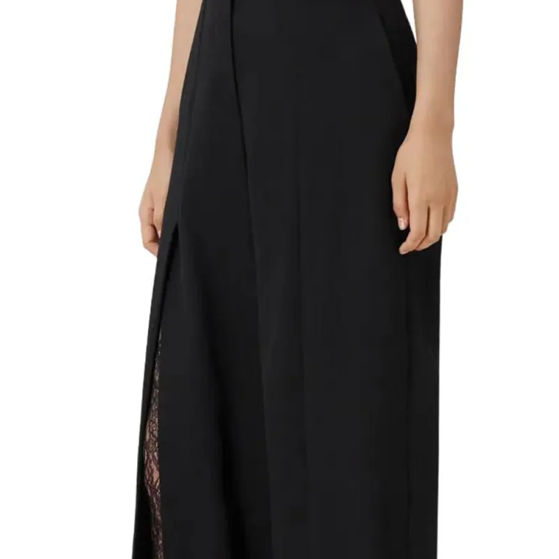 Burberry Wide Leg Trousers 'Black'-5