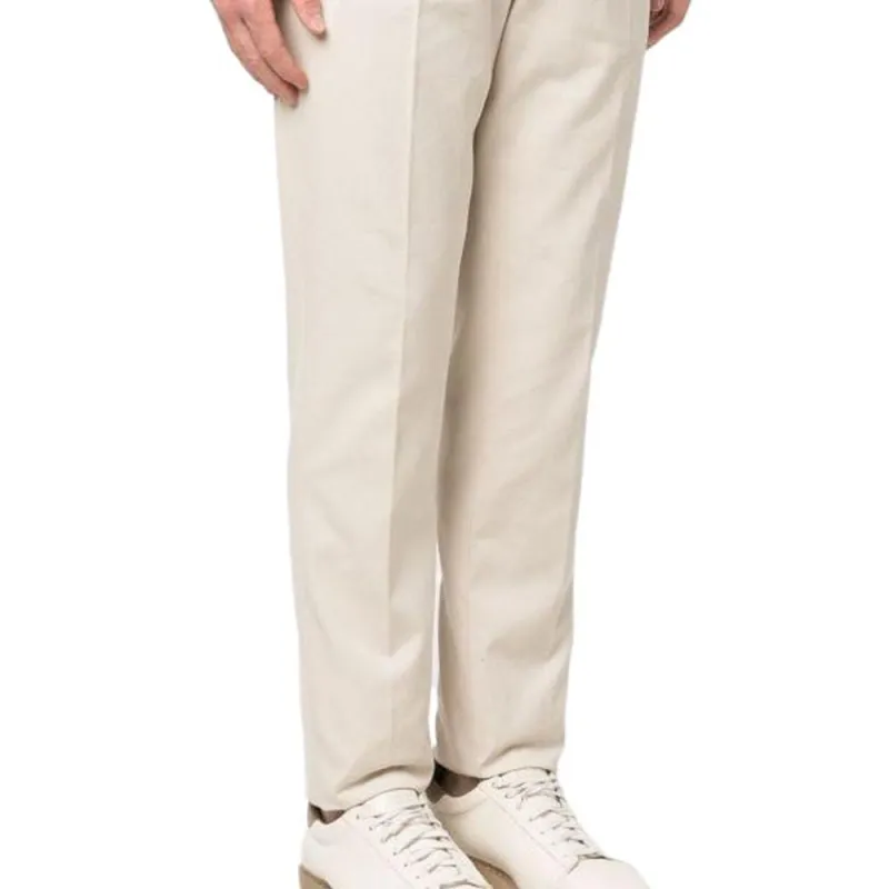 Brunello Cucinelli Leisure Fit Pleated Gabardine Trousers-6