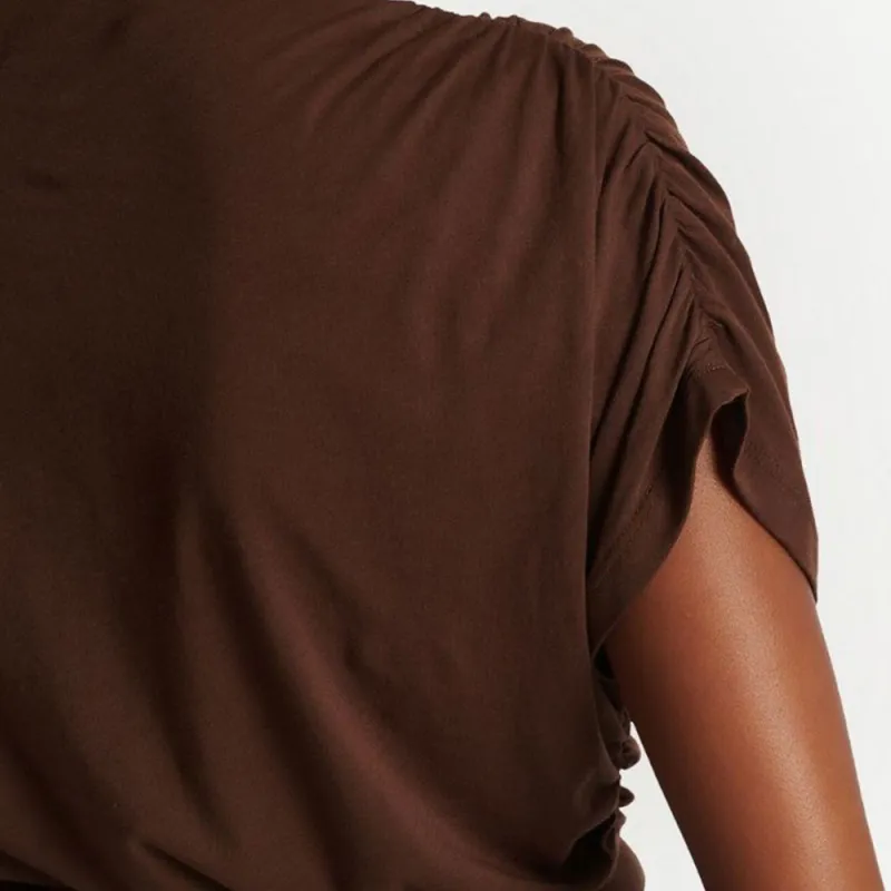 BALMAIN Crop Tops Women's Chocolate-3