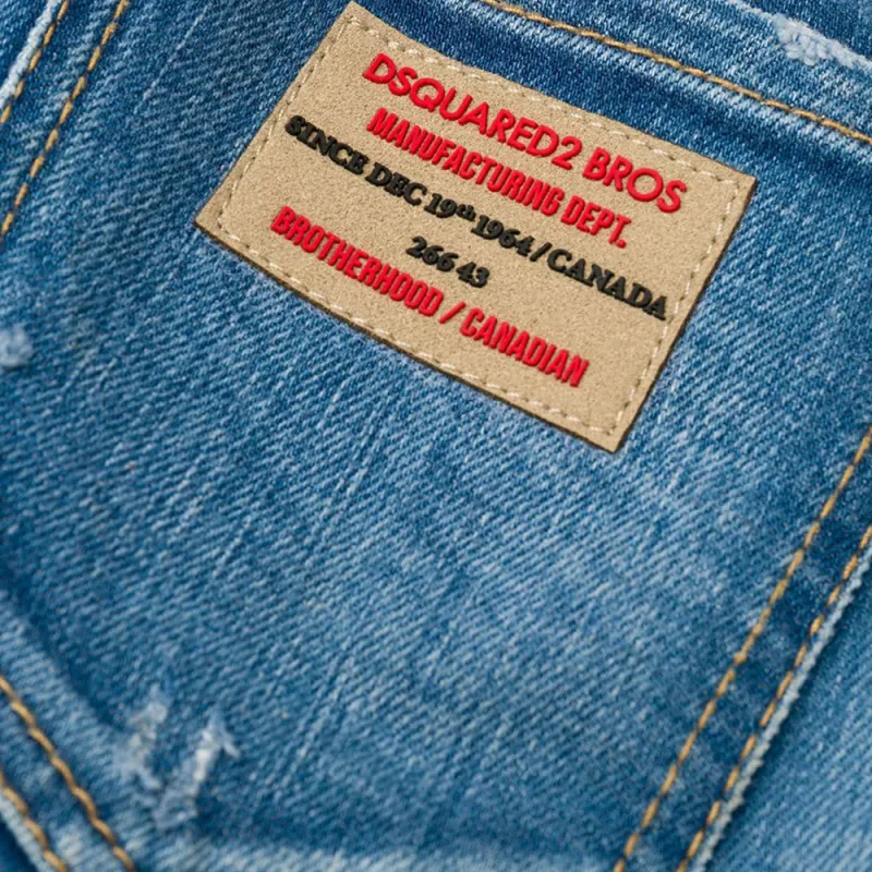 DSQUARED 2 Mid Rise Distressed Skinny Jeans-5