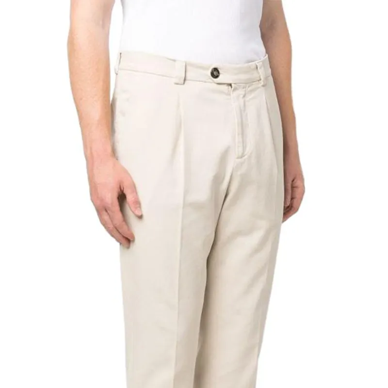 Brunello Cucinelli Leisure Fit Pleated Gabardine Trousers-5