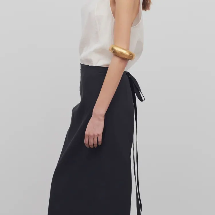 THE ROW Voice Maxi Apron Skirt-7