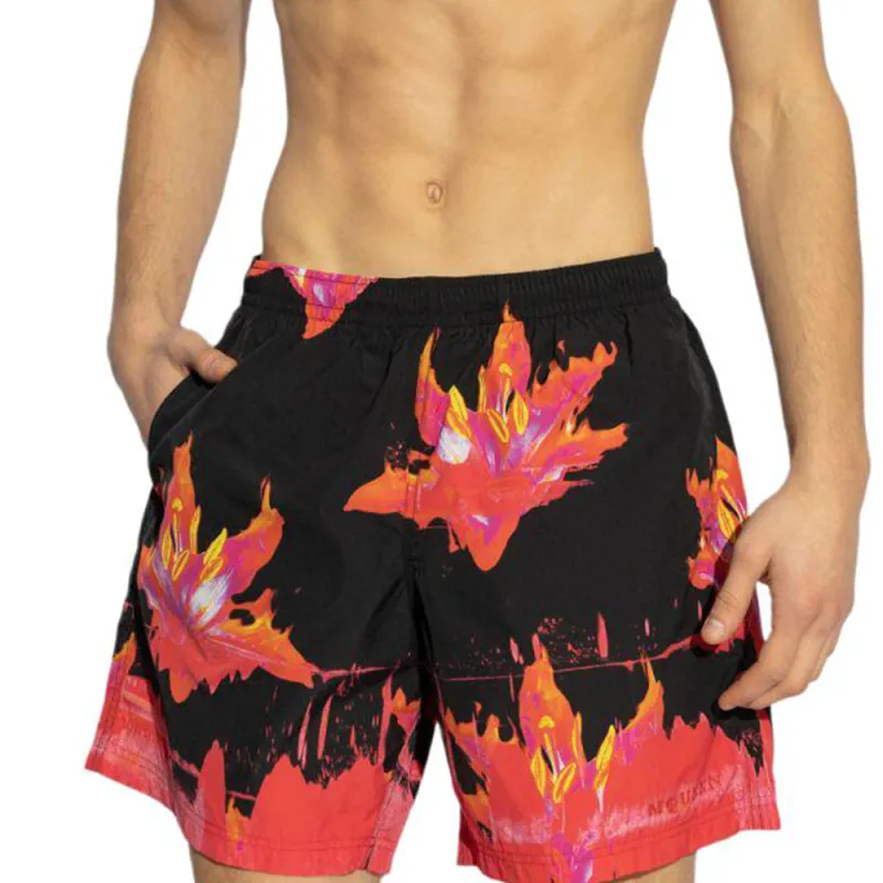 Alexander McQueen Gaphic Printed Swim Shorts-1