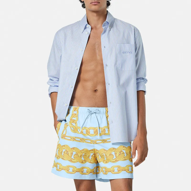 VERSACE Medusa Chains Printed Swim Shorts-2