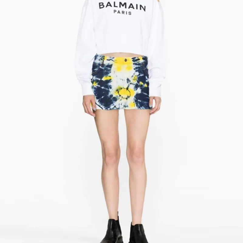 BALMAIN Logo Printed Highneck Sweater-6