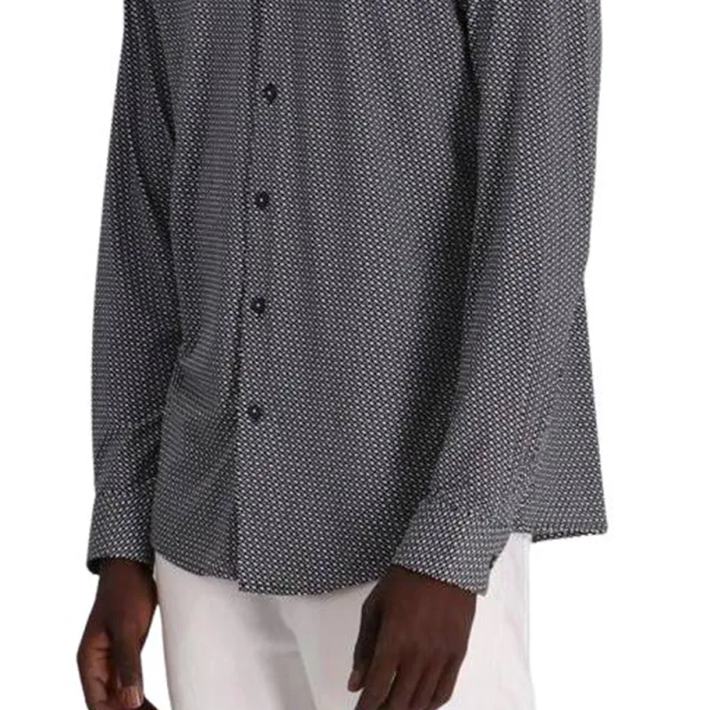 HUGO BOSS Slim Fit Monogram Print Shirt-2
