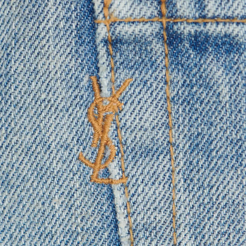 SAINT LAURENT Venice Cropped Jeans-6