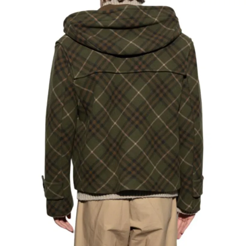 Burberry Checkered Hooded Jacket-4