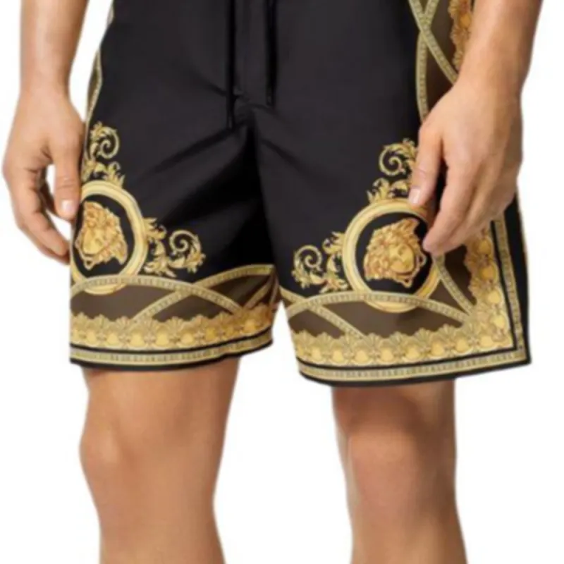 VERSACE Pattern Printed Swim Shorts-4