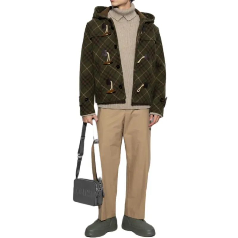 Burberry Checkered Hooded Jacket-2