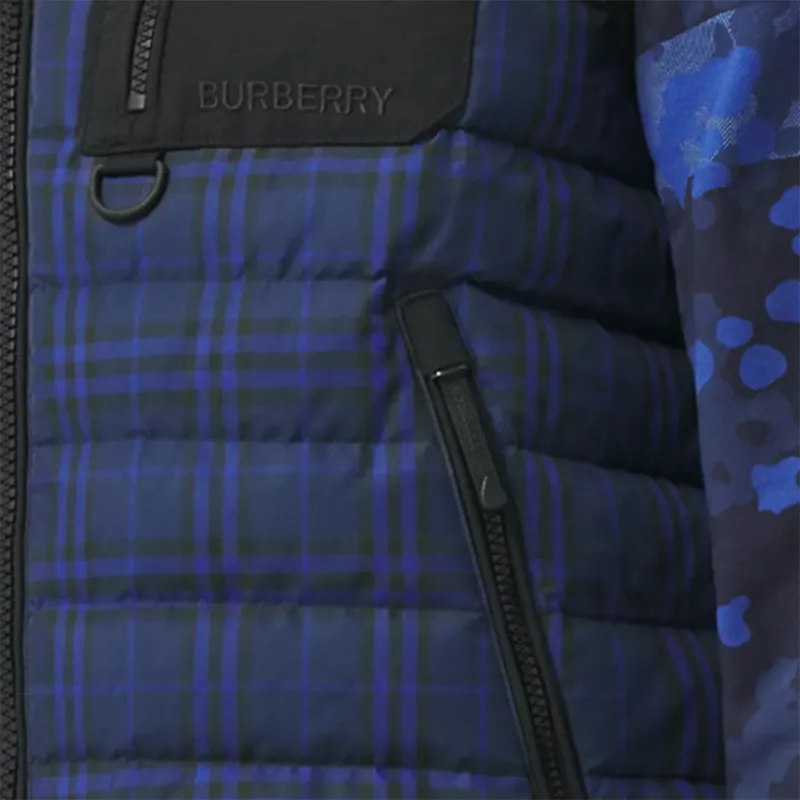 Burberry Check Print Padded Down Vest-5