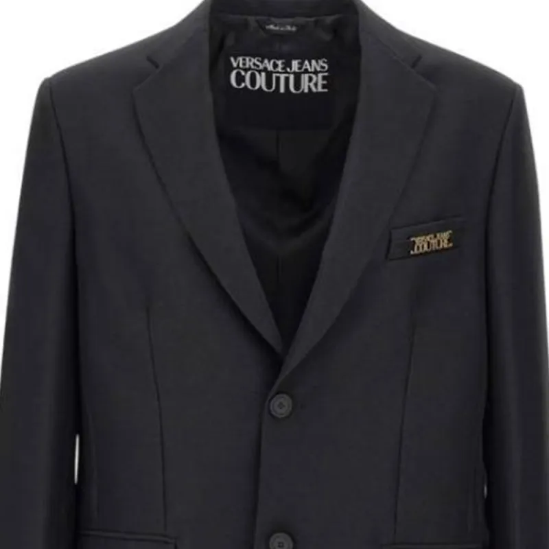 VERSACE JEANS COUTURE Logo appliqué Blazer-3