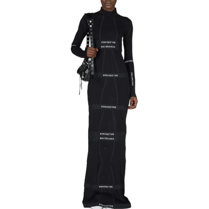 Balenciaga Panelled Cotton Maxi Dress-1