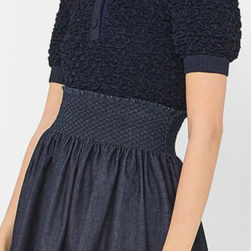 FENDI Denim Short Skirts Women's Blue-4