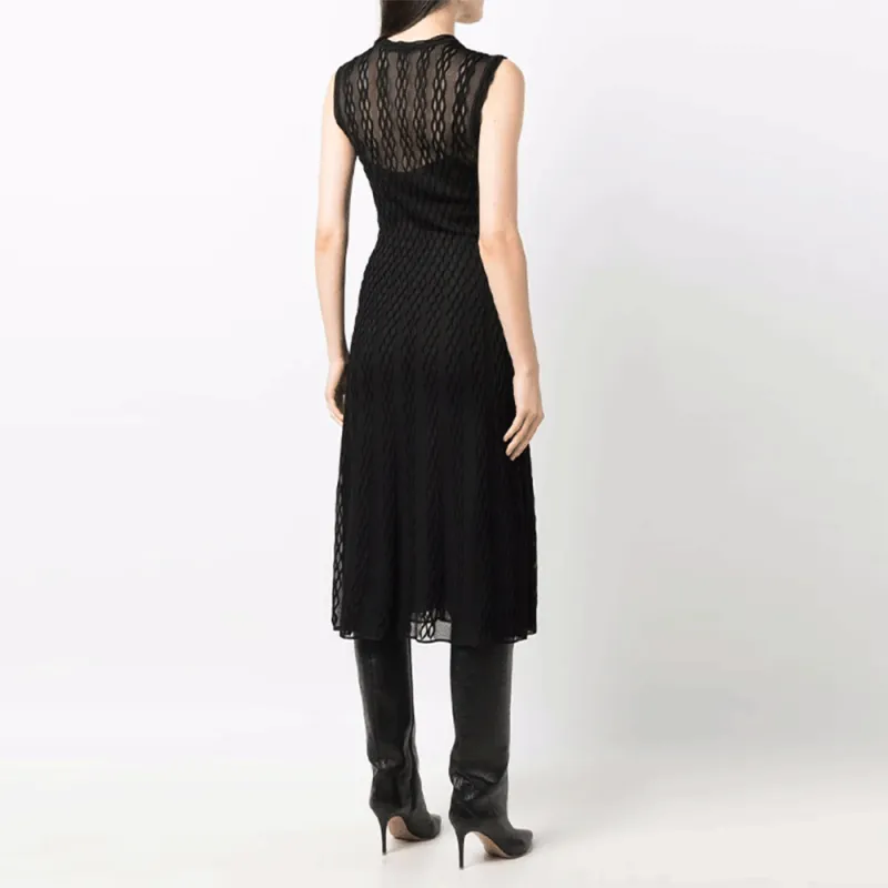 FENDI Sleeveless Dresses Women's Black-2