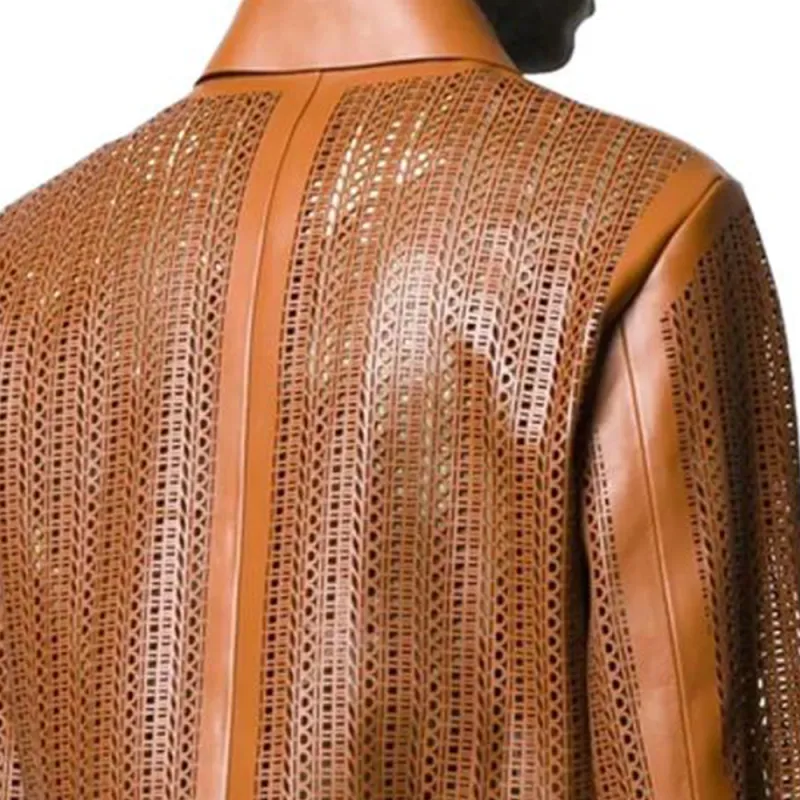 FENDI Jackets Men Brown-3
