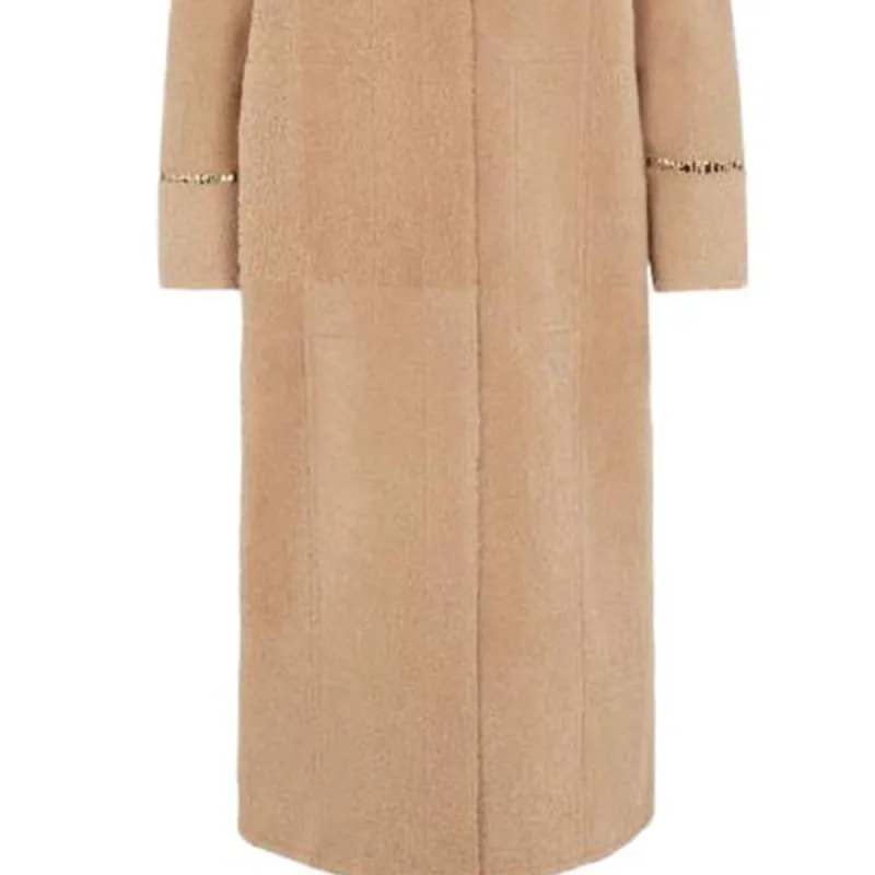 FENDI Coats Women's Khaki-4