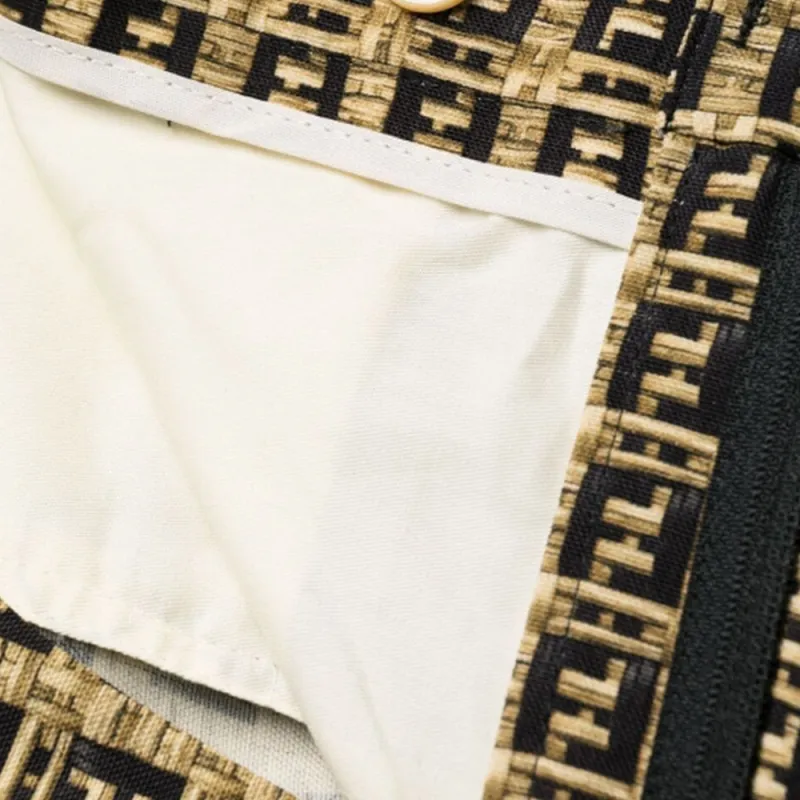 FENDI Casual Pants Men Beige-9