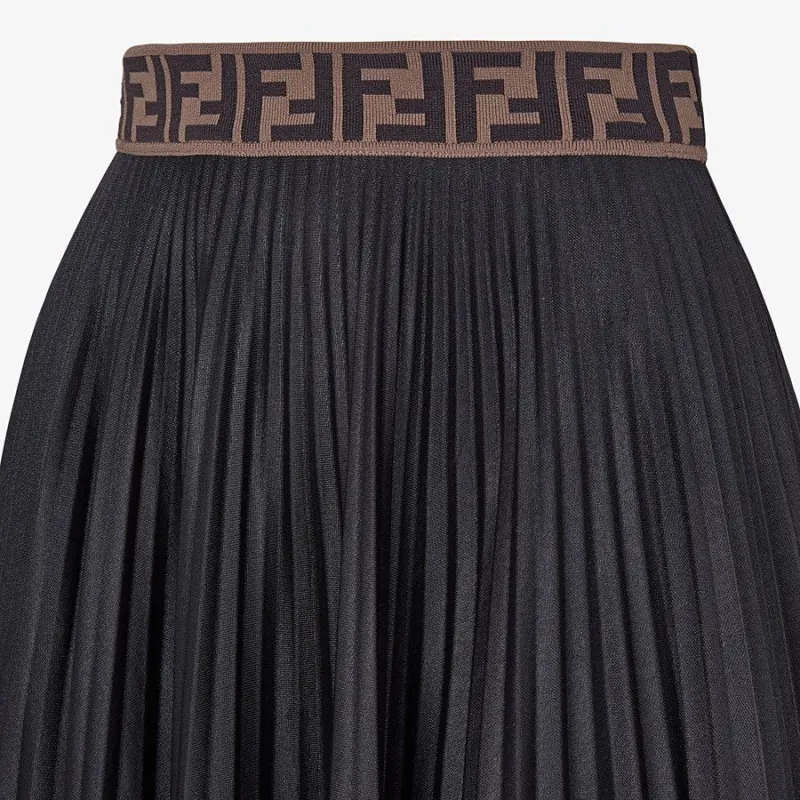 FENDI Casual Long Skirts Women's Black-3
